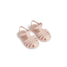 Sandales de plage - Sorbet Rose - Liewood, vue de face sur fond blanc