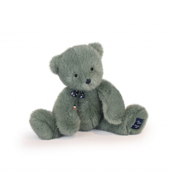 Peluche ours Sowen - Vert - Maïlou - vu de face sur fond blanc