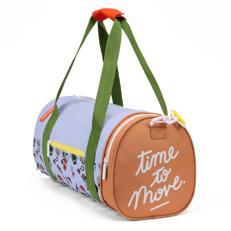 Sac de Sport Dunk – Hello Hossy - Vu de côté sur fond blanc