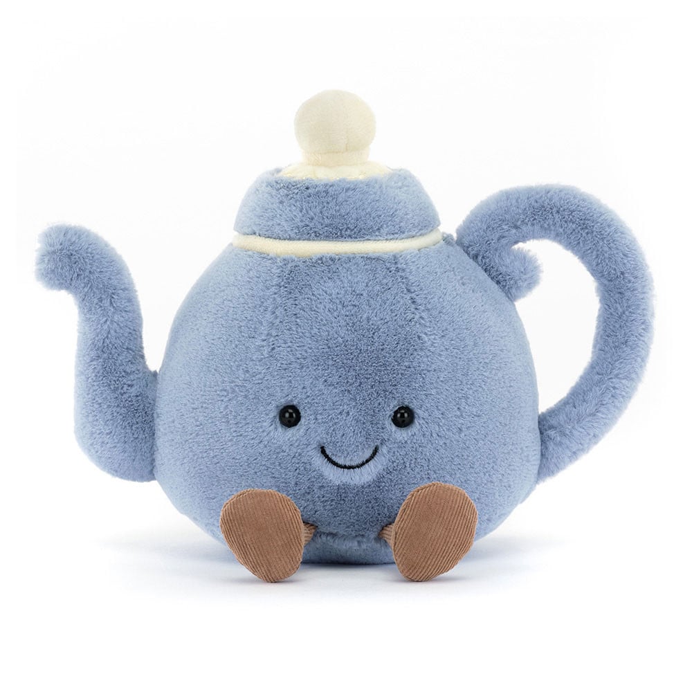 Doudou théière Vicky Amuseables - Jellycat - Vu de face sur fond blanc