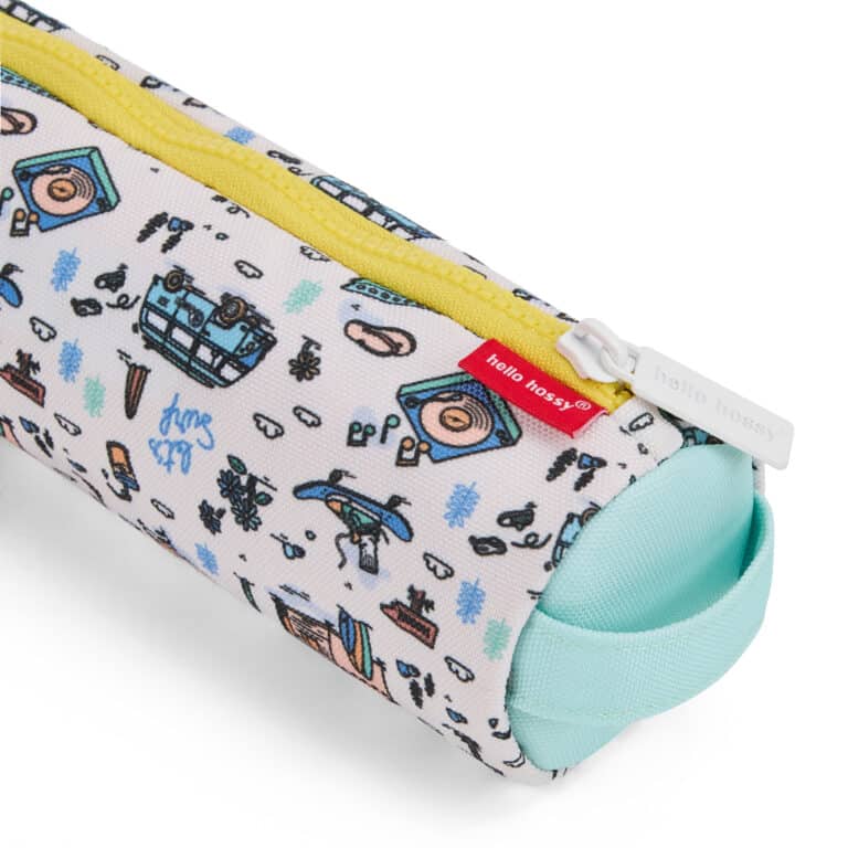 Trousse Hossegor - Hello Hossy, vue de côté sur fond blanc
