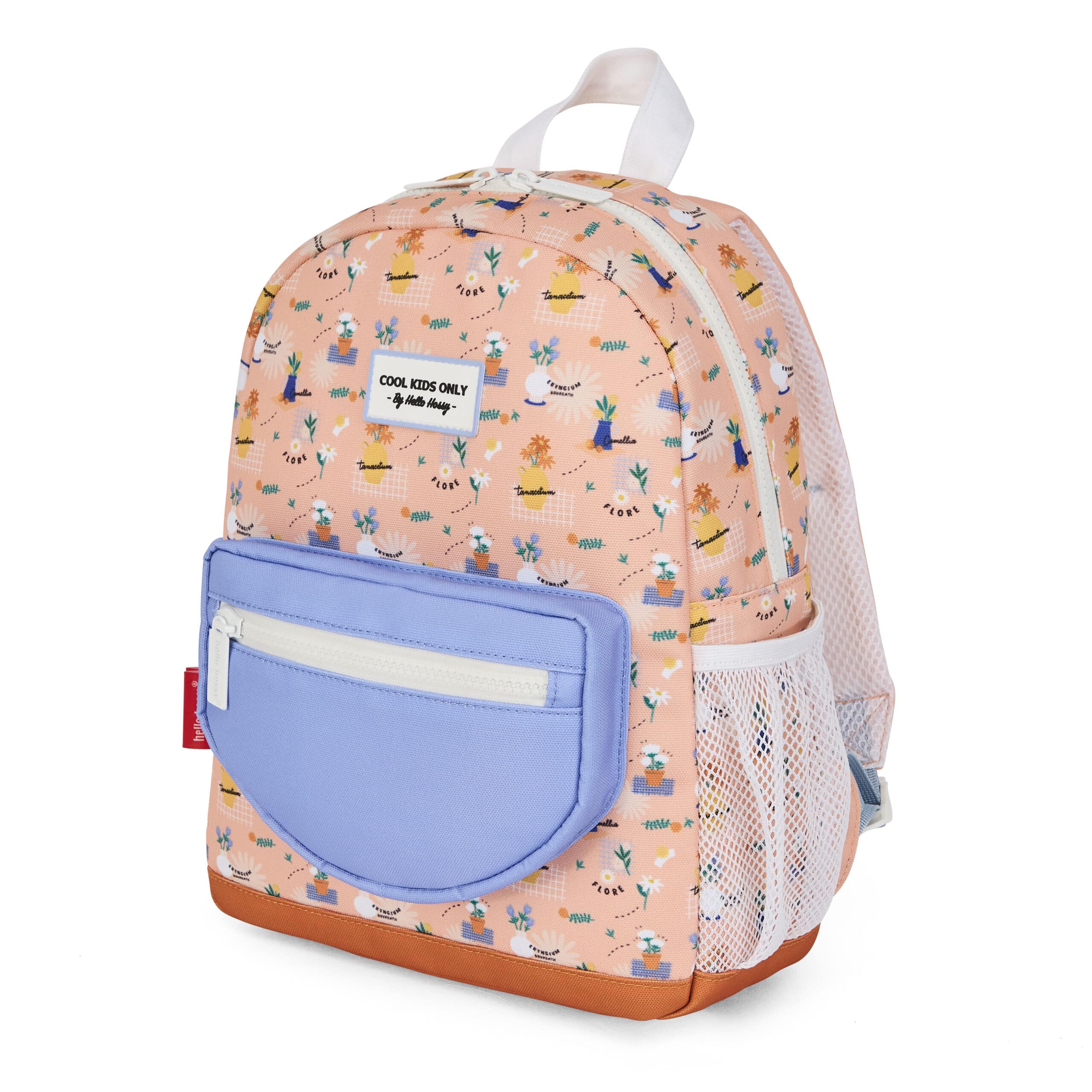 Sac à dos Flore - Hello Hossy, vue de biais sur fond blanc