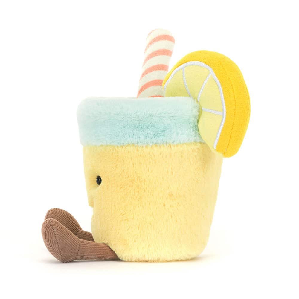Doudou limonade Amuseables - Jellycat, vue de côté sur fond blanc