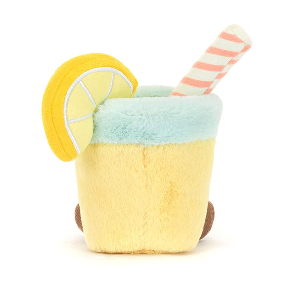 Doudou limonade Amuseables - Jellycat, vue de dos sur fond blanc