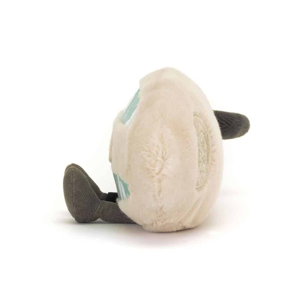 Doudou planche de surf Amuseables - Jellycat, vue de côté sur fond blanc