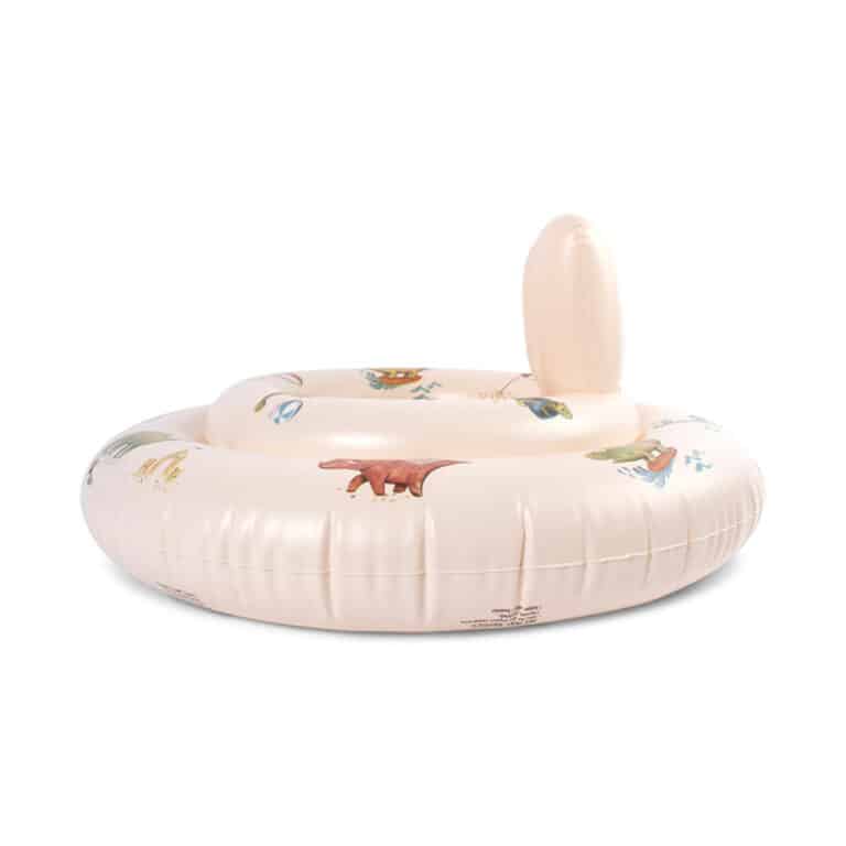 Bouée bébé dino beach filibabba de côté sur fond blanc