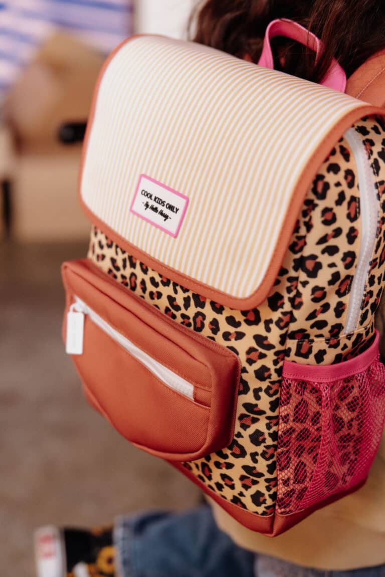 sac à dos hello hossy léopard vue arrière zoomer