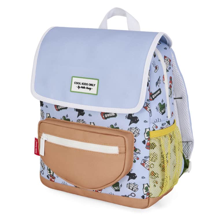 sac à dos dunk hello hossy de biais sur fond blanc