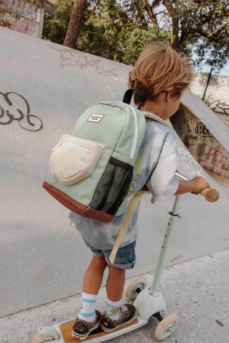 Sac à dos mini pistache Hello Hossy mise en scène