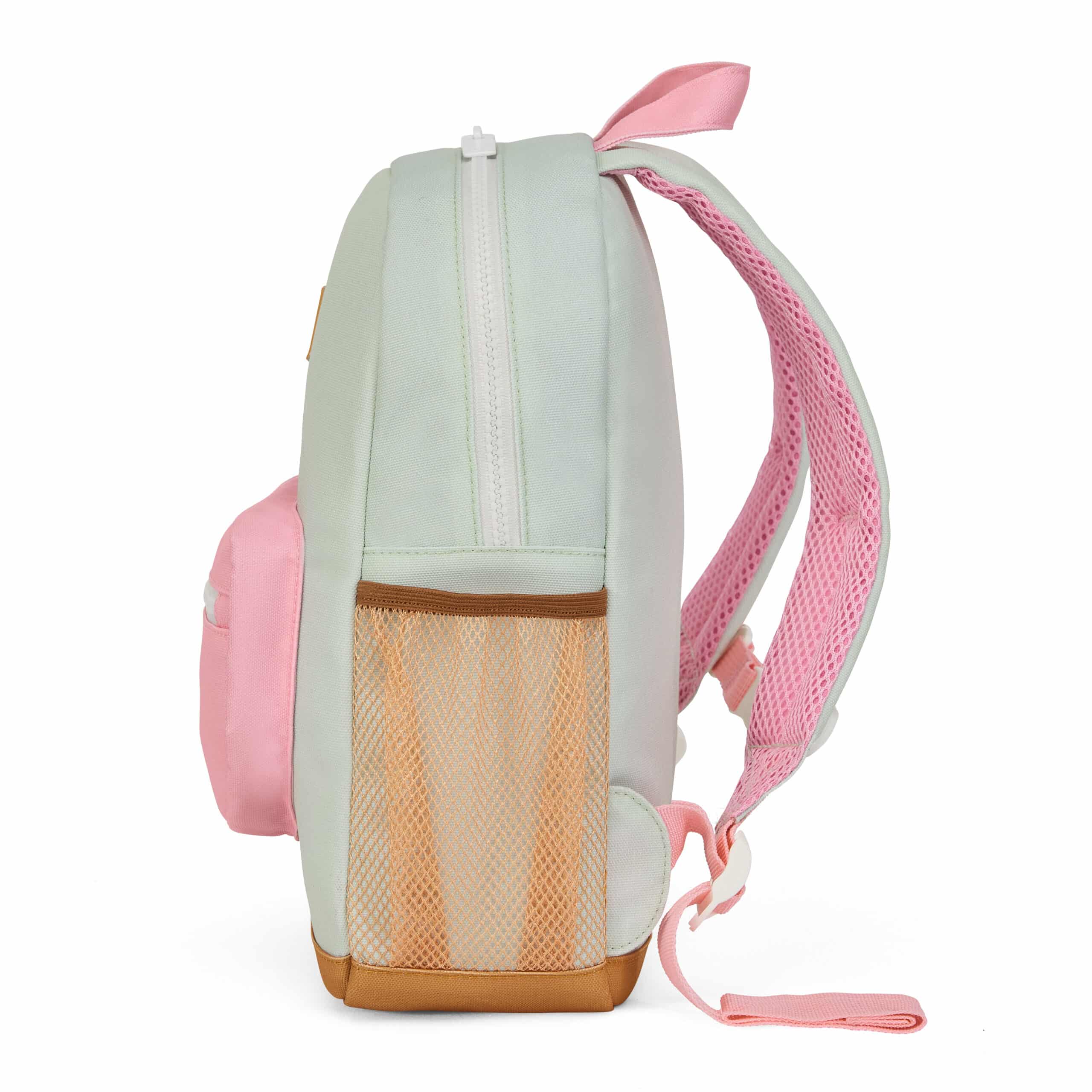 Sac à dos hello hossy mini green vue de côté sur fond blanc