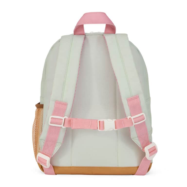 Sac à dos hello hossy mini green vue arrière sur fond blanc