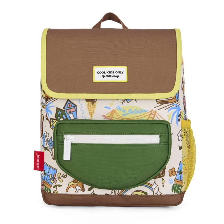 sac à dos san francisco hello hossy vue de sur fond blanc