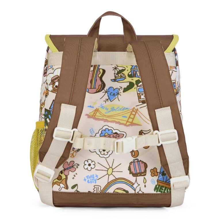 sac à dos san francisco hello hossy vue arrière sur fond blanc