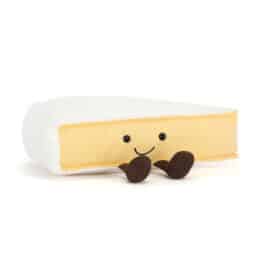Doudou Amuseables Brie – Jellycat - Vu de face sur fond blanc