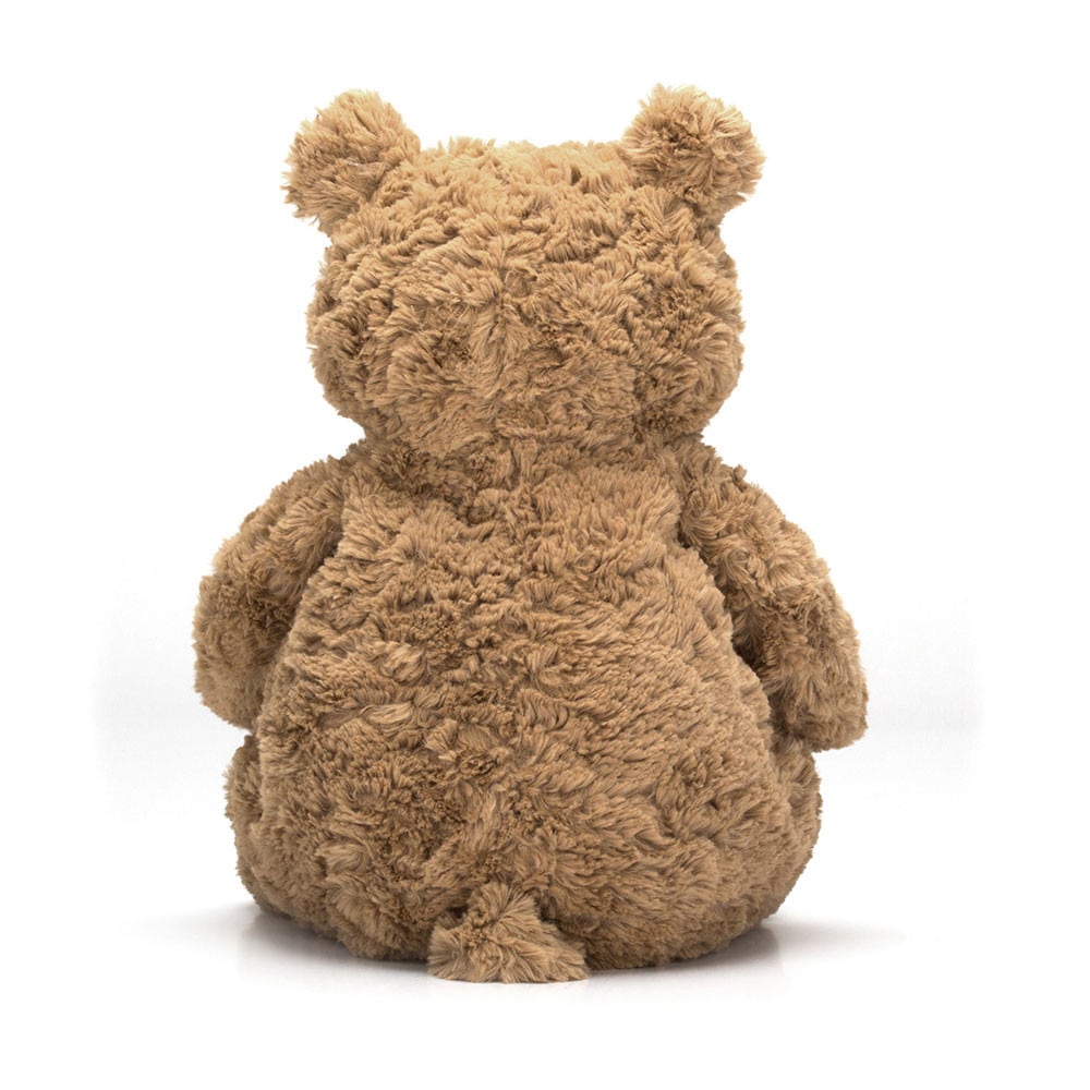 Doudou Bear Bartholomew - Jellycat, vue de dos sur fond blanc