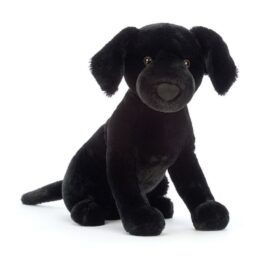 Peluche pas cher Jellycat Pippa Labrador Noir – Doudou chien velours, 24 cm Little Marmaille magasin de jouets à Vannes