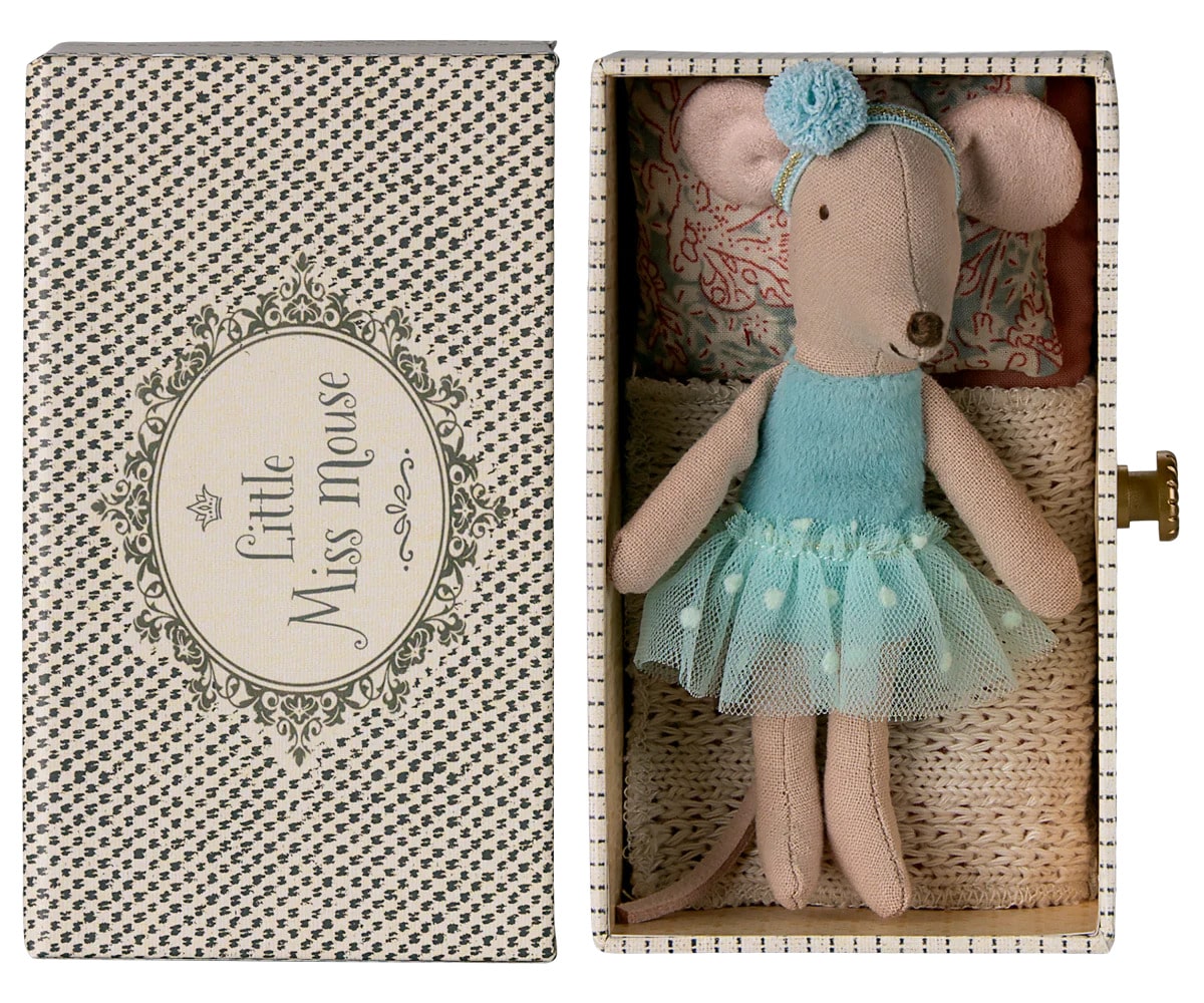 Souris danseuse dans sa boîte little sister menthe – Maileg Magasin de jouets centre-ville de Vannes
