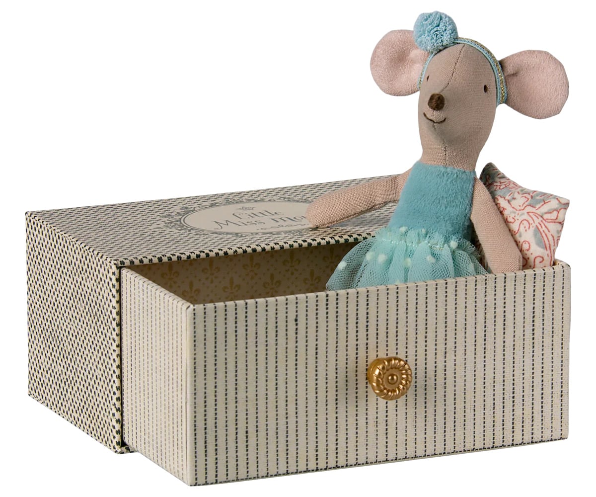 Souris danseuse dans sa boîte little sister menthe – Maileg Magasin de jouets centre-ville de Vannes