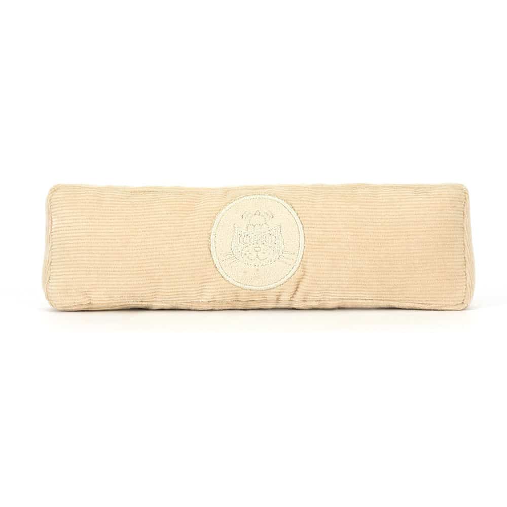 Doudou règle Amuseables - Jellycat, vue de face sur dos blanc