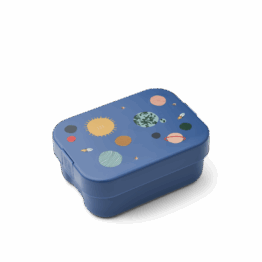 Lunchbox - Univers - Bleu marine - Liewood, vue fermée sur fond blanc