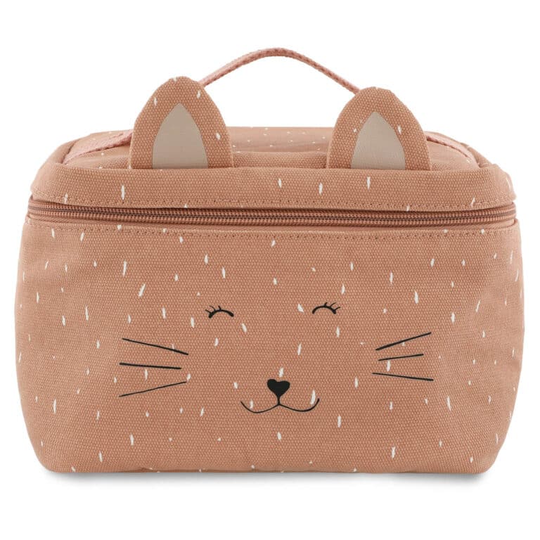 Sac repas isotherme - Mlle Chat - Trixie Baby, vue de face sur fond blanc