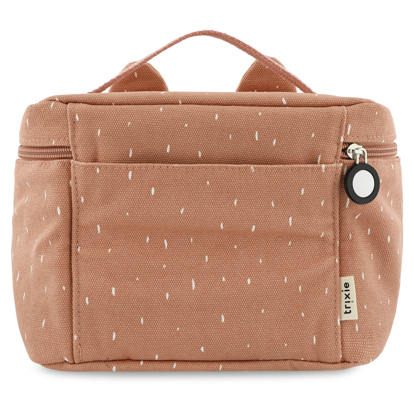 Sac repas isotherme - Mlle Chat - Trixie Baby, vue de derrière sur fond blanc