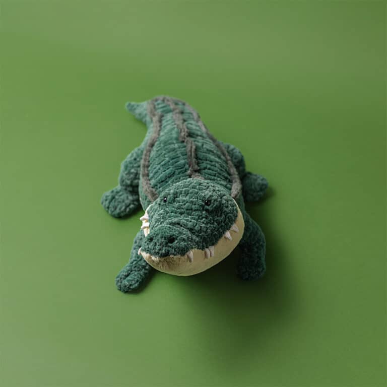 Doudou Allexi Alligator – Jellycat - Vu de face
