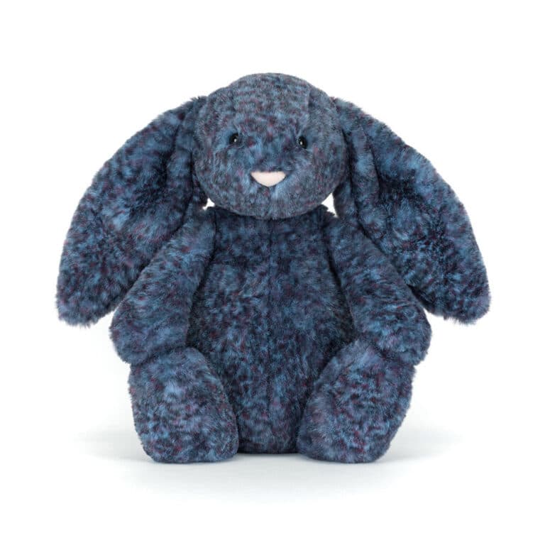 Doudou lapin de luxe Hopscone – Jellycat - Vue de face sur fond blanc