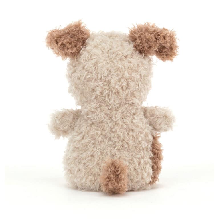 Doudou Petit Chiot – Jellycat - Vu de dos sur fond blanc
