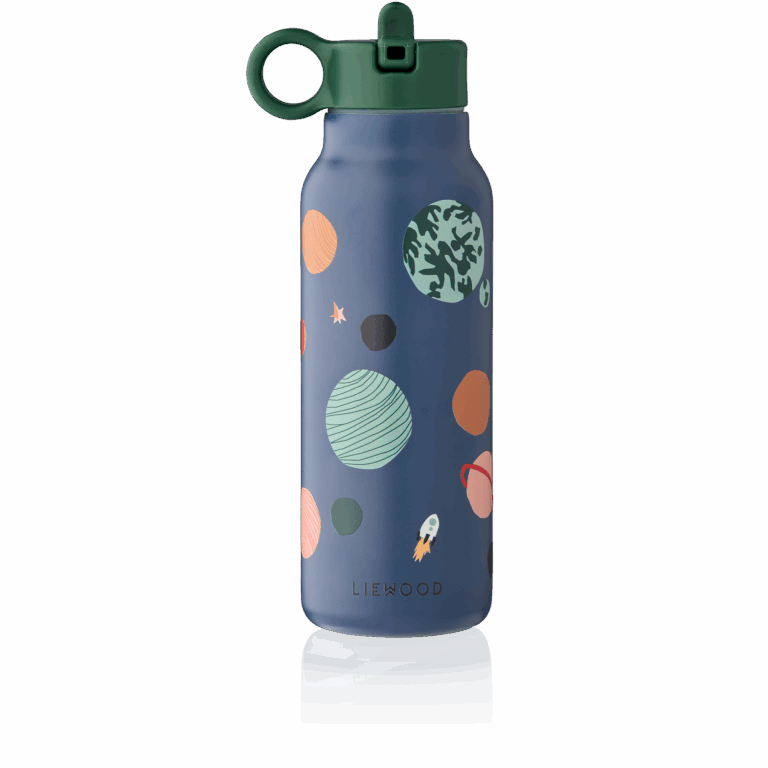 Gourde univers bleu marine liewood vue de face