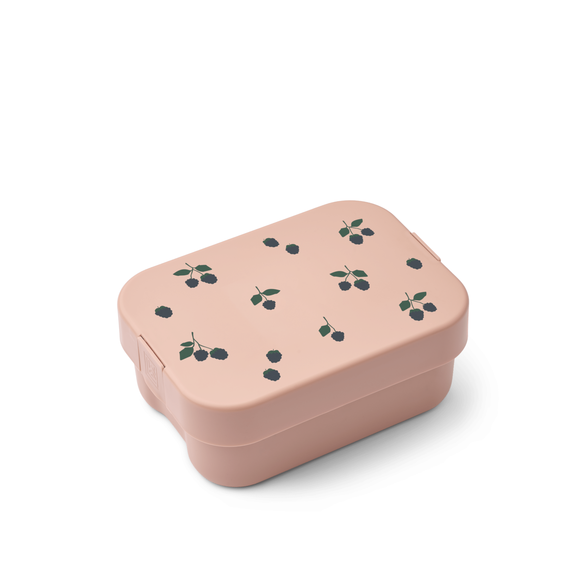 Lunchbox baies rose liewood de face sur fond blanc