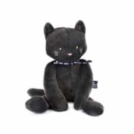 Peluche chat Méloé Anthracite Maïlou fond blanc