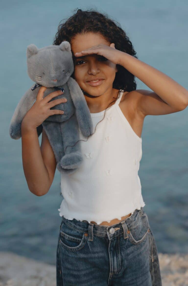 Peluche le chat Méloé - Bleu gris - Maïlou ambiance
