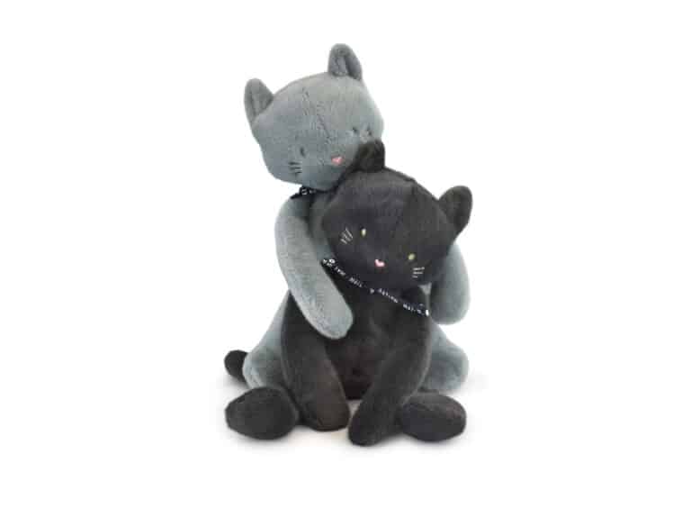 Peluche le chat Méloé - Bleu gris - Maïlou duo