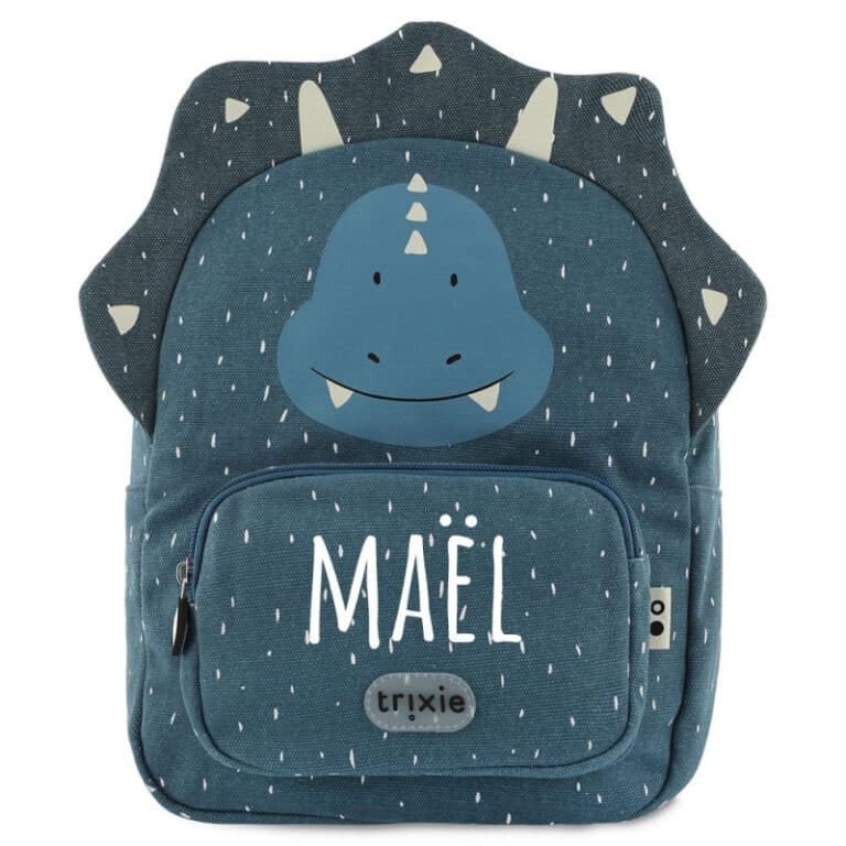 Sac Trixie Mr. Triceratops idéal maternelle, cartable école, Little Marmaille, magasin de jouets à Vannes