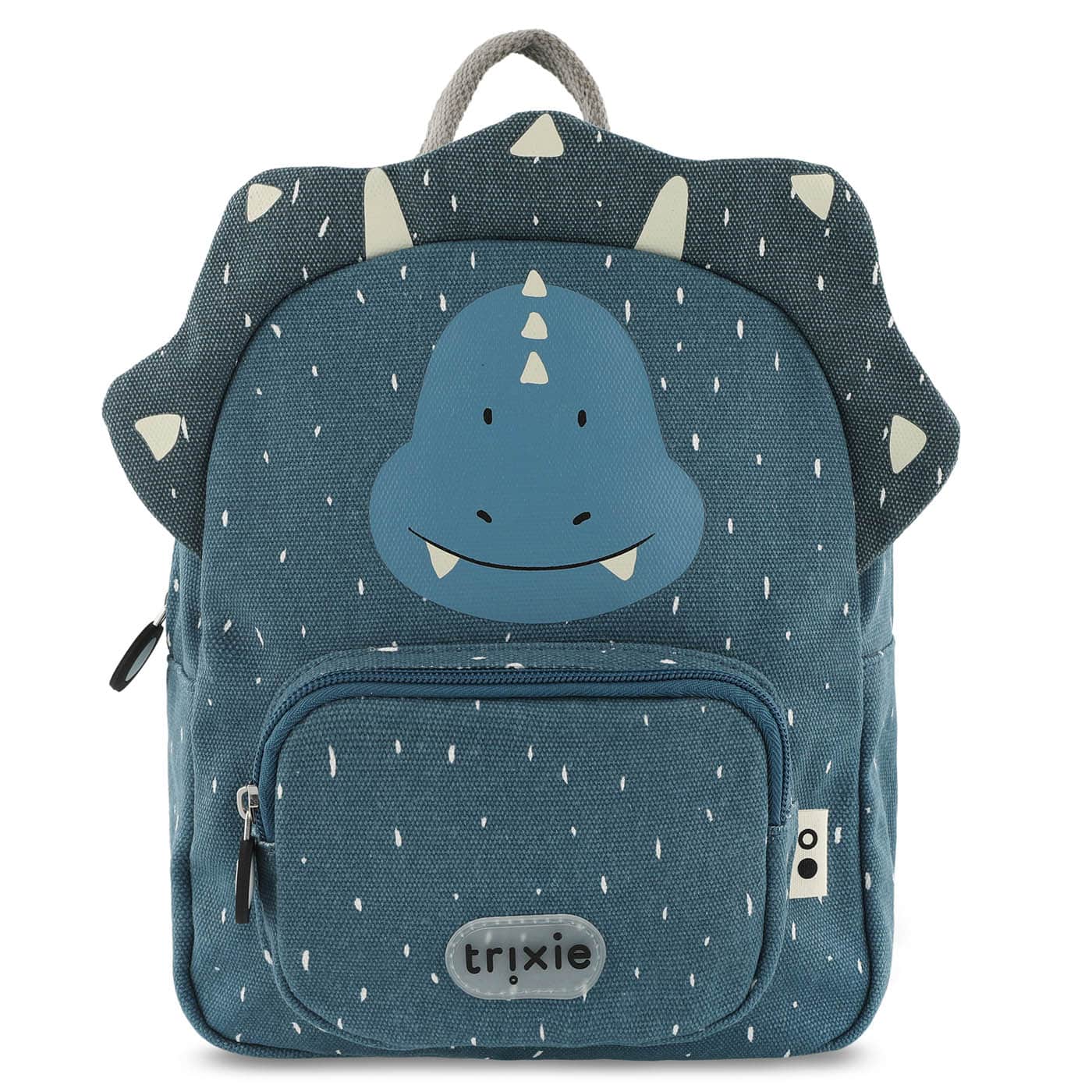 Petit sac à dos Mr Triceratops Trixie Baby de face sur fond blanc
