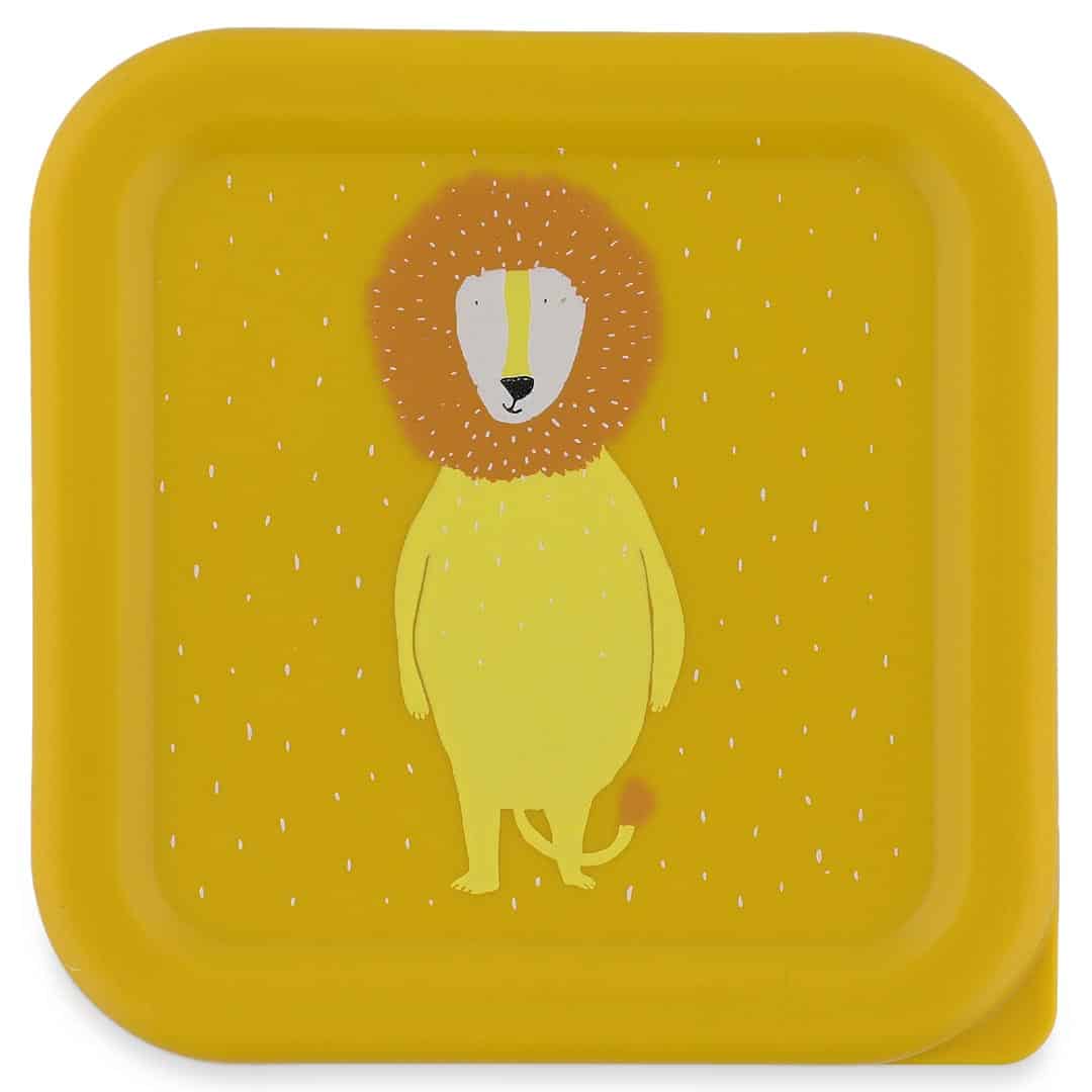 Boîte à goûter 3 pièces – Mr Lion – Trixie - Vue de face sur fond blanc