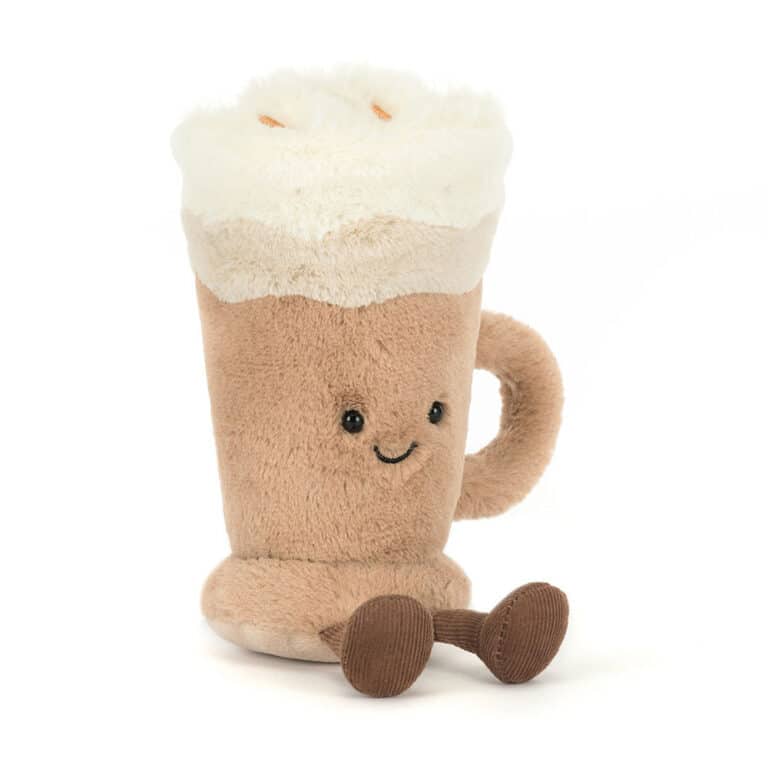 Doudou Amuseables Latte – Jellycat - Vu de face sur fond blanc