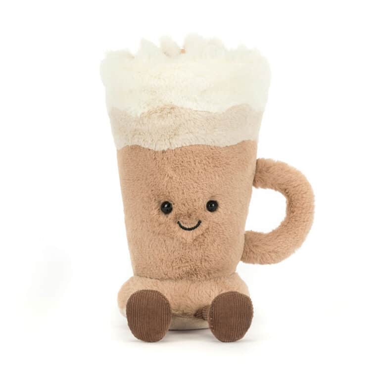 Doudou Amuseables Latte – Jellycat - Vu de face sur fond blanc