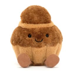 Doudou brioche Brigitte - Jellycat - Vu de face sur fond blanc