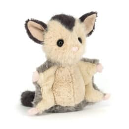 Doudou écureuil volant Lolly - Jellycat - Vu de face sur fond blanc