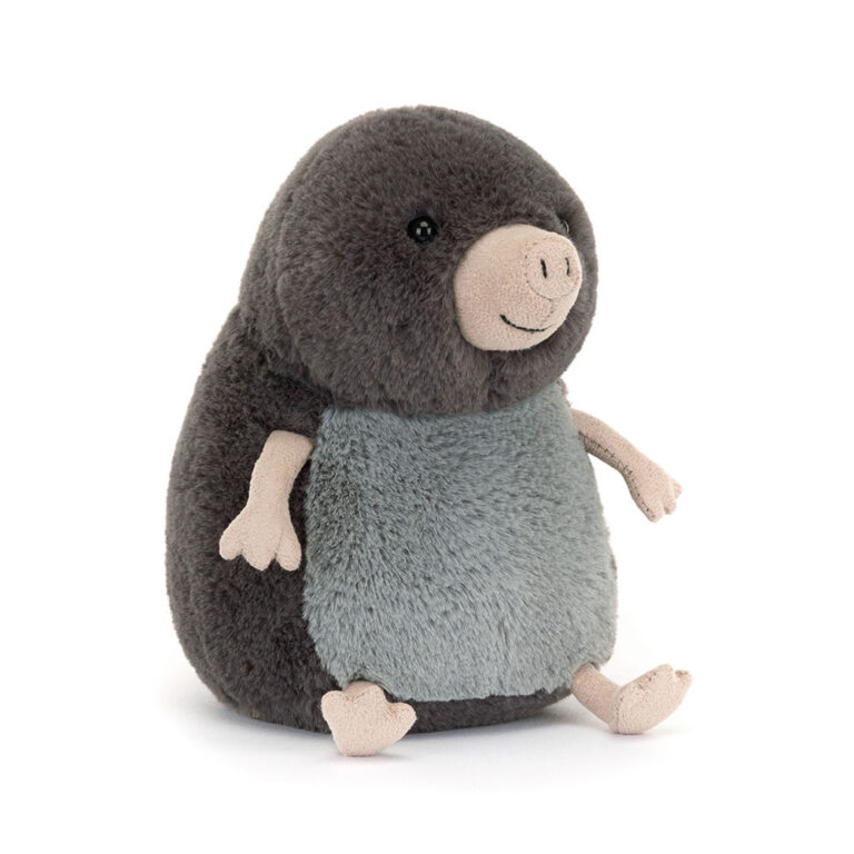 Doudou Muswell – Taupe – Jellycat - Vu de face sur fond blanc