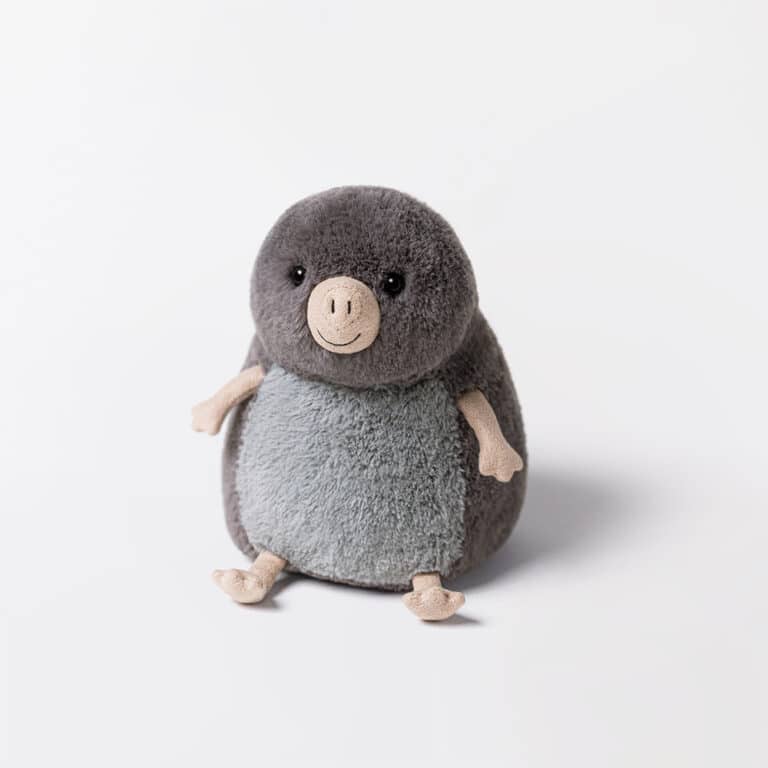 Doudou Muswell – Taupe – Jellycat - Vu de face sur fond blanc