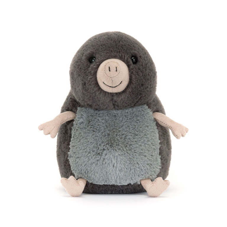 Doudou Muswell – Taupe – Jellycat - Vu de face sur fond blanc