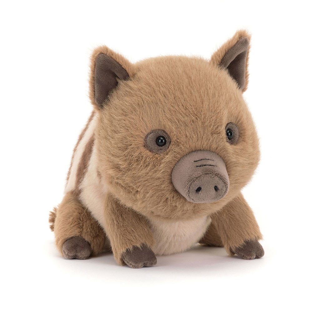 Doudou sanglier Swinley - Jellycat - Vu de face sur fond blanc