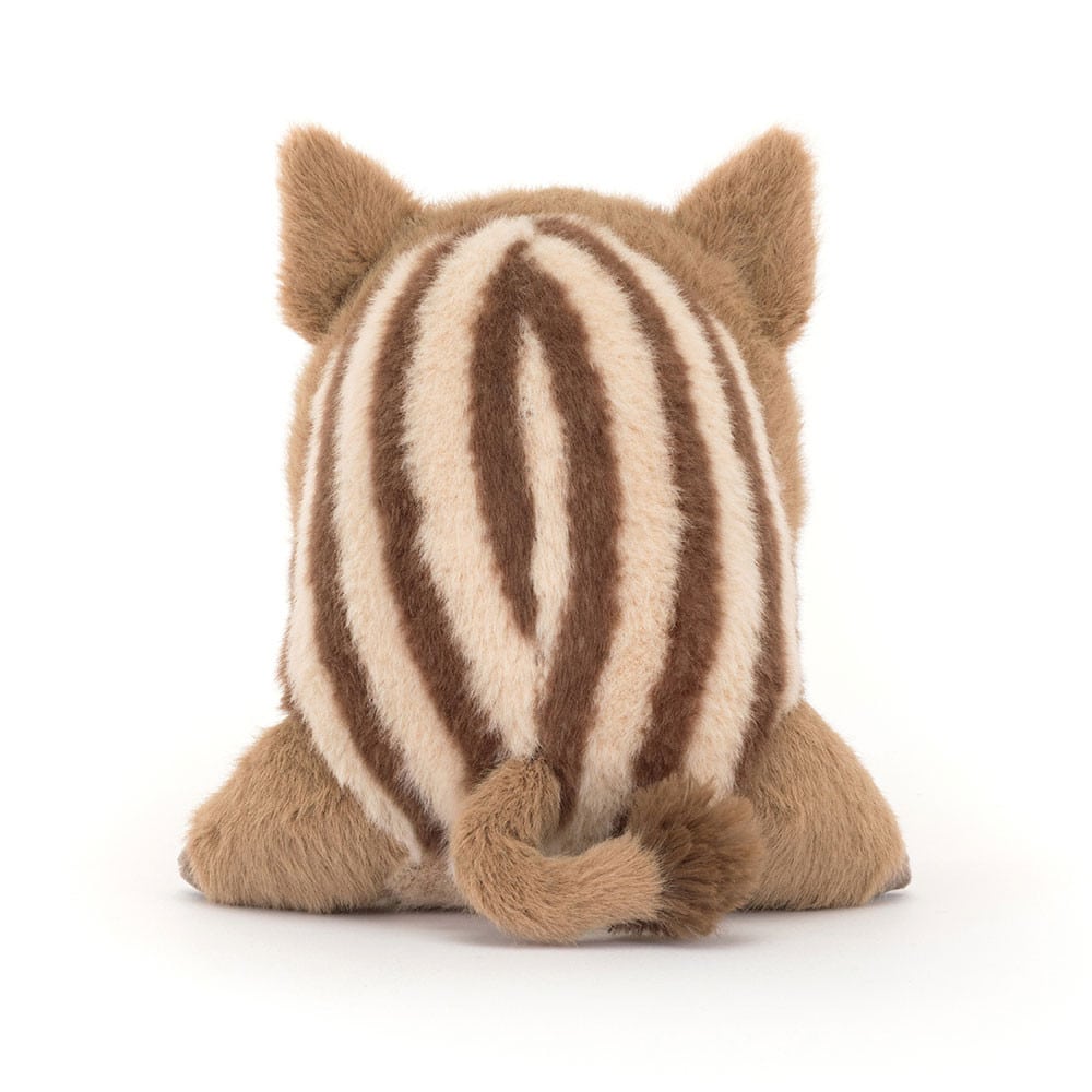 Doudou sanglier Swinley - Jellycat - Vu de dos sur fond blanc