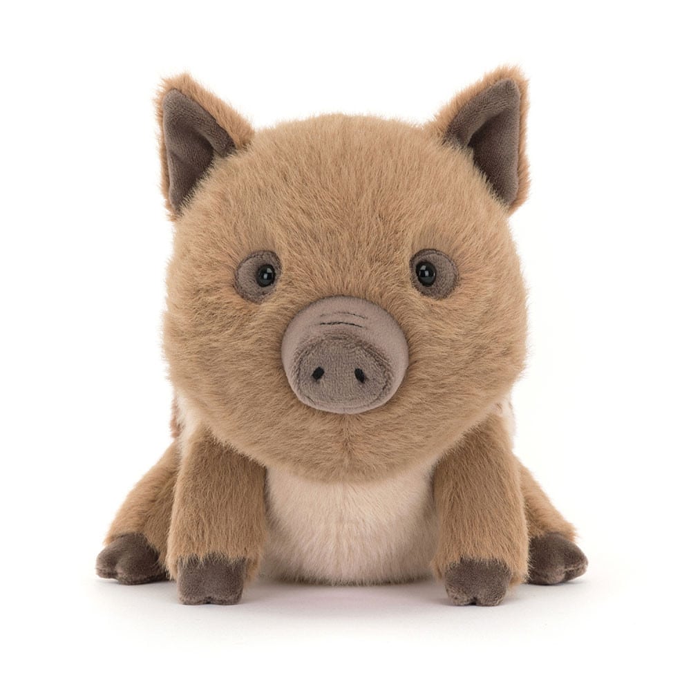 Doudou sanglier Swinley - Jellycat - Vu de face sur fond blanc