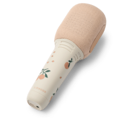 Microphone de karaoké Beinta – Pêches – Liewood - Vu de face sur fond blanc