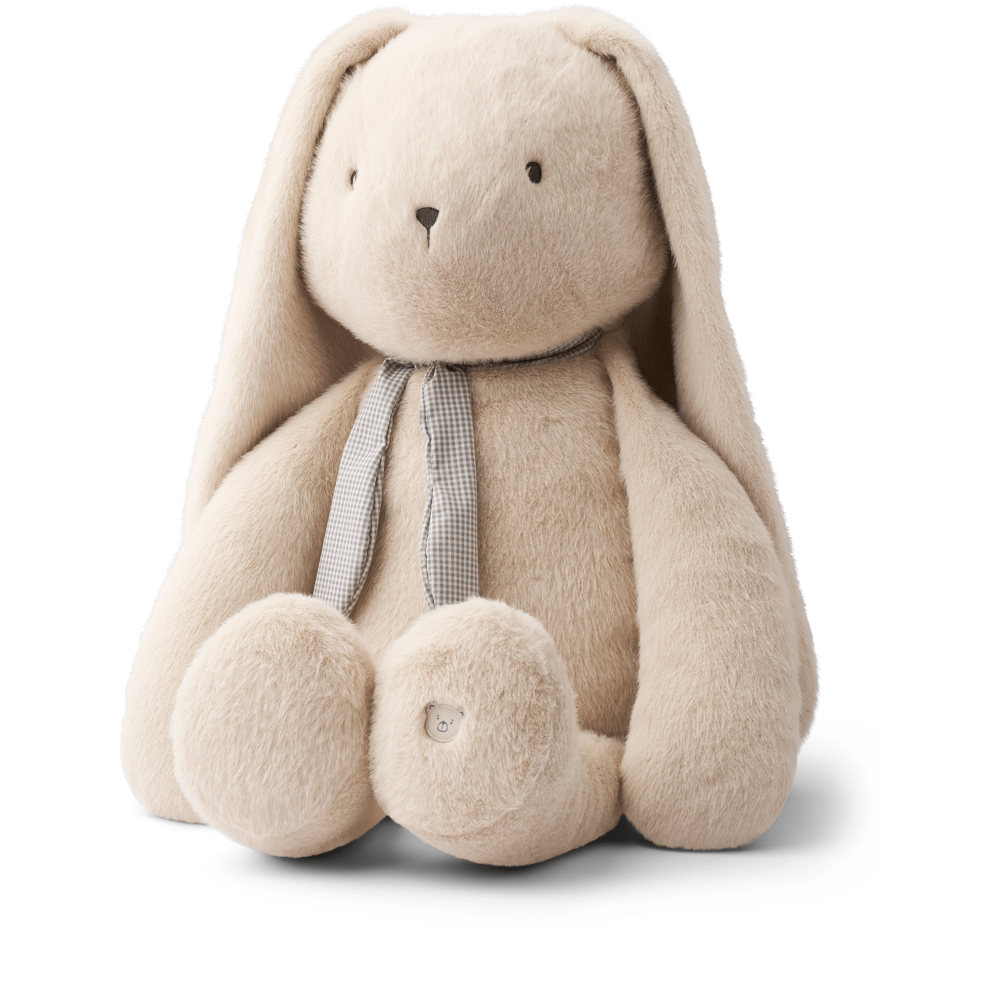 Peluche Bernis – Lapin - Gris – Liewood - Vue de face sur fond blanc