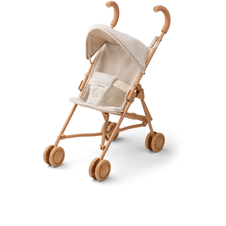 Poussette pour Poupée Elsie Sherpa – Liewood - Vue de face sur fond blanc